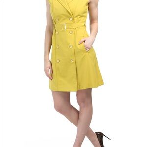 Sharagano Sleeveless Double Breasted Dress